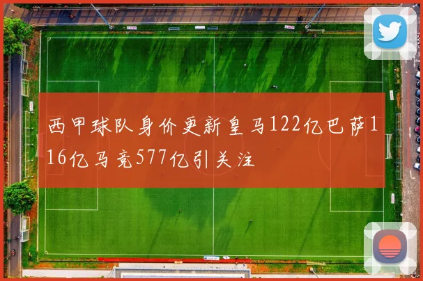 西甲球队身价更新皇马122亿巴萨116亿马竞577亿引关注
